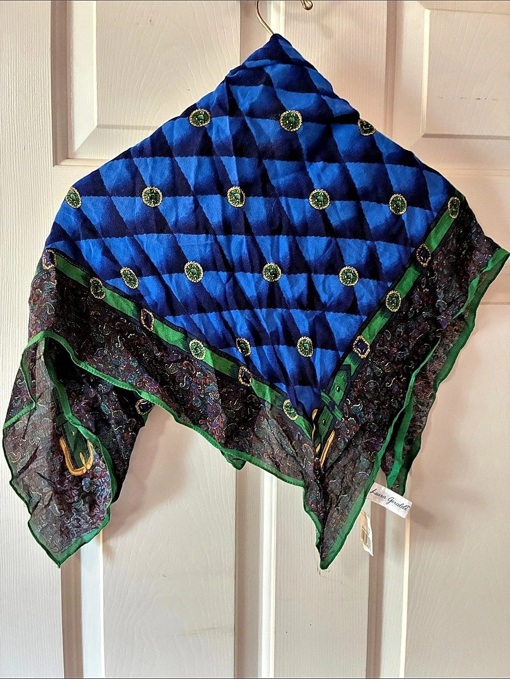 NWT VTG LAURA GERALDI RAYON SCARF